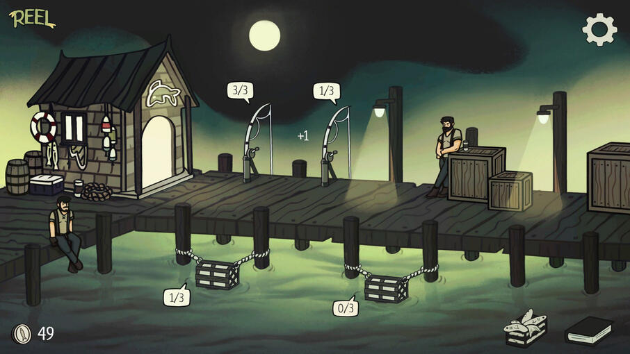 Screenshot of REEL, featuring the main screen.