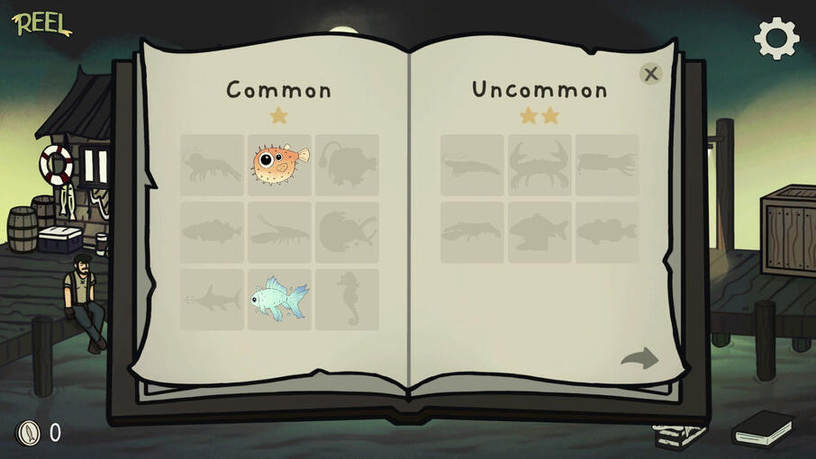 Screenshot of REEL, featuring the Fishopedia.