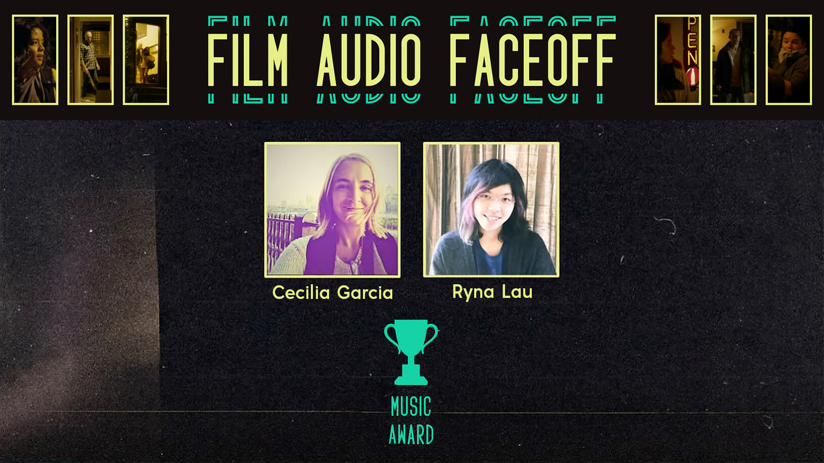 Airwiggles Film Audio Faceoff winners Cecilia Garcia and Ryna Lau